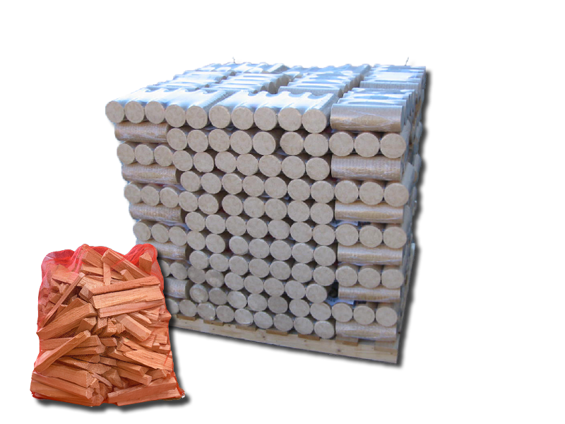 Hotties XL Full Pallet bundle with 8 Kindling bags.