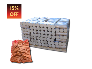 Hotties XL Half Pallet bundle with 4 Kindling bags.