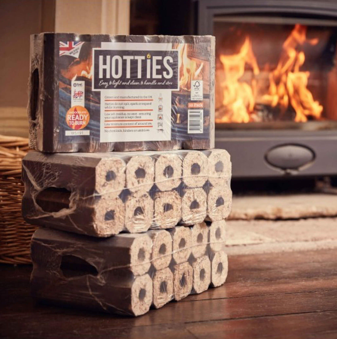 Hotties Heat Logs Three Pack (3 packs of 10)