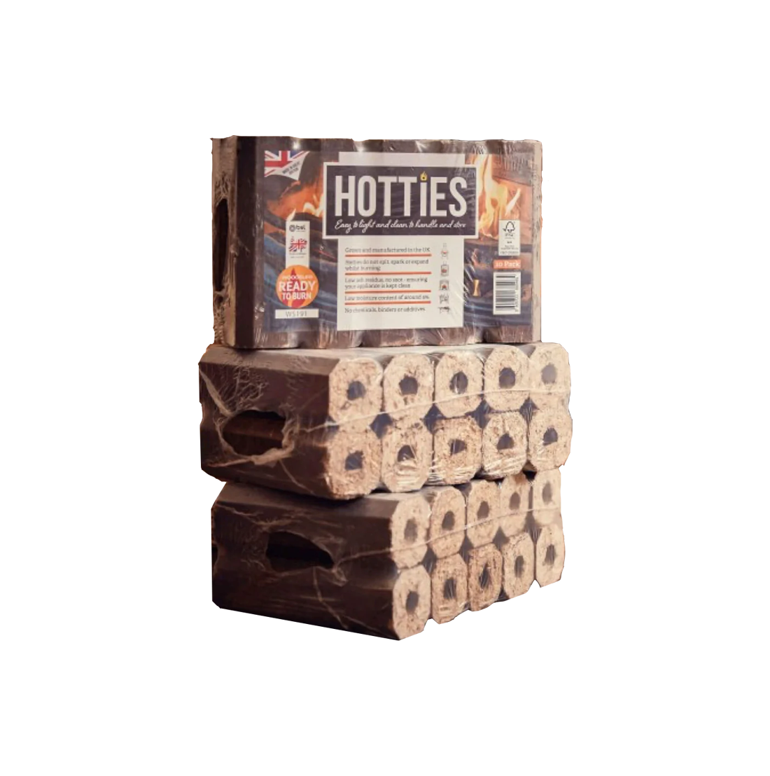 Hotties Heat Logs Three Pack (3 packs of 10)